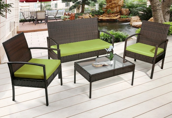 Outdoor furniture for backyard spaces