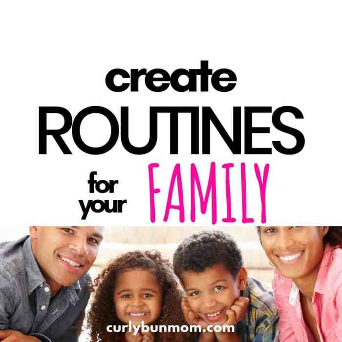 How to create a family routine